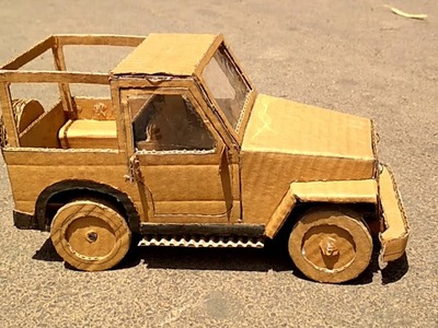 How to make  RC Car (Jeep) from Cardboard Amazing Cardboard DIY
