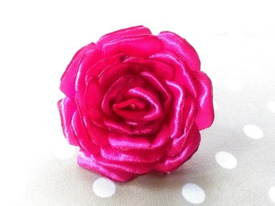 How to Make Roseburn Tutorial | Cara Membuat Bunga Mawar Pita Satin