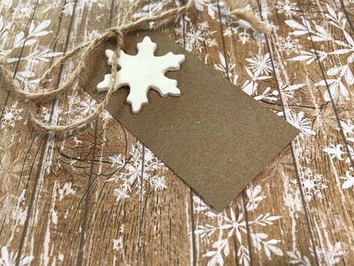 Making Snowflakes with Air Dry Clay