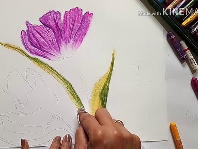 #Oilpastels#colouring#techniques#beginners#easy