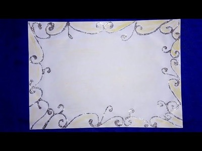 Page easy border design for projects drawing| paper border design for projects|simple border designs