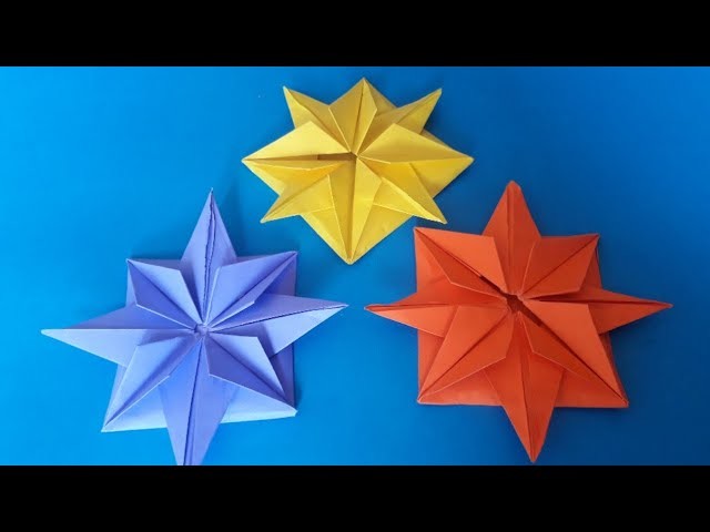 Paper craft star design by all mix