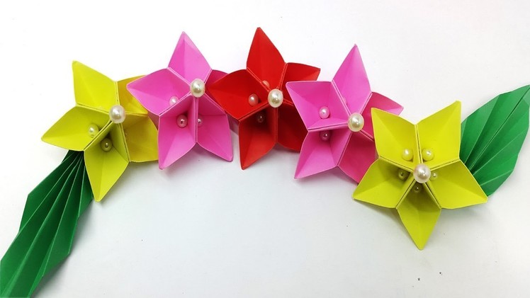 Paper flower for wall decoration new ideas by Origami Art