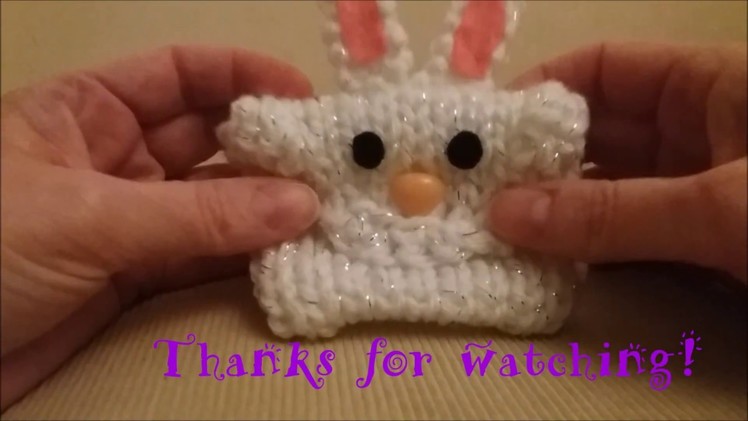 Quick Loom Knitted Bunny Purse