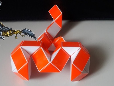 Rubik's Twist or Smiggle snake Puzzle Tutorial :How to make a Scorpion shape 36 Pcs.