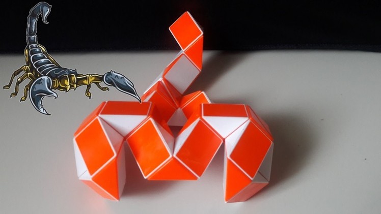 Rubik's Twist or Smiggle snake Puzzle Tutorial :How to make a Scorpion shape 36 Pcs.