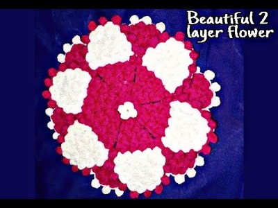 Simple and beautiful flower shape table mat