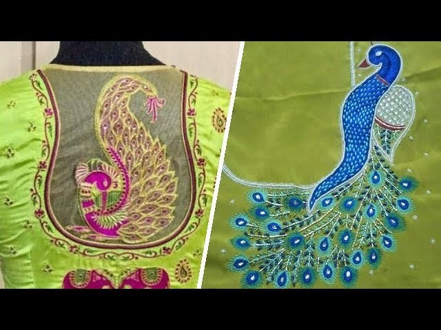 Top 20 Peacock Designs for Aari work | Zardosi Work| Maggam Work | Tambour | Kasab Work | Embroidery