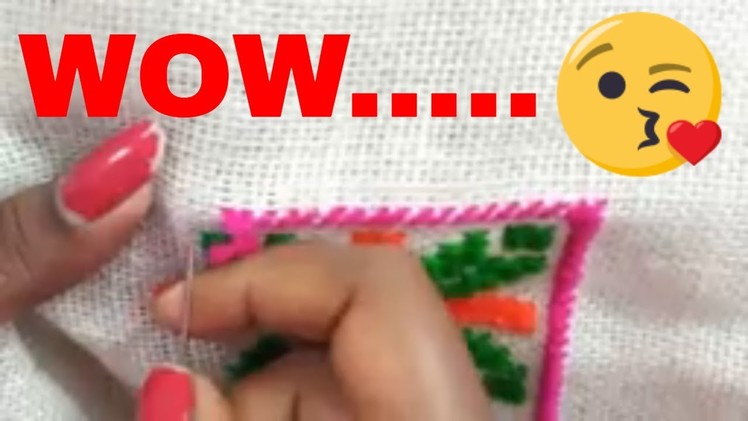 WOW. . Cross Stitch Design For Table | Hand Embroidery Designs | Cross Stitch | Wool Asan Design
