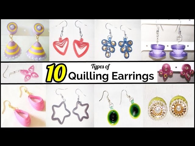 10 Types of Quilling Earrings | Hand craft jewelry factory