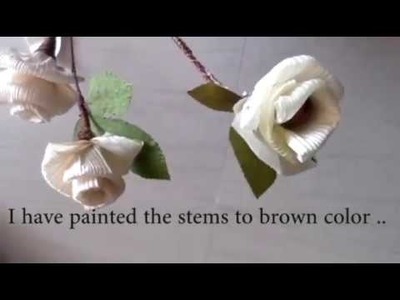 Best out of waste.beautiful flowers using corn peels(simple craft by sowmya madhusudhan)
