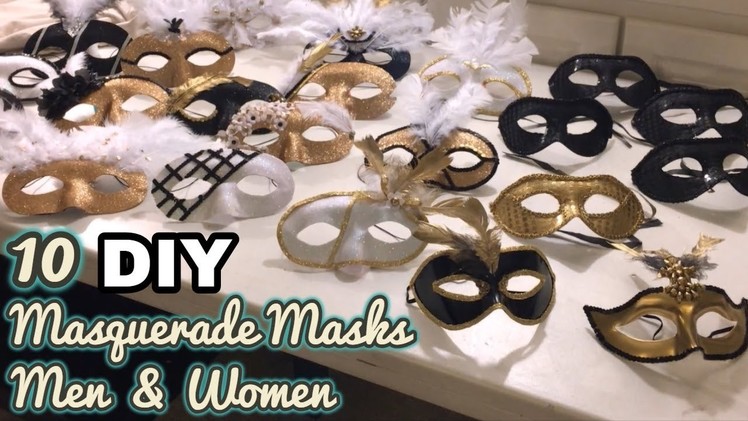 DIY: 10 Masquerade Mask tutorials for Men and Women | Easy and Quick DIY