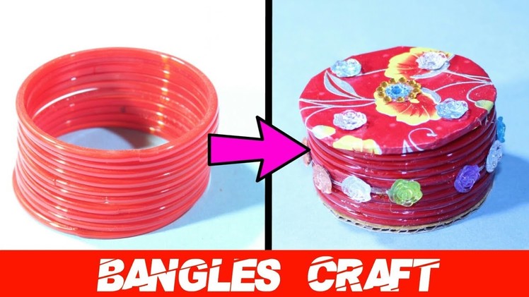 DIY Best Out Of Waste Old Bangles Craft Idea | Cool Craft Idea | Bangles Reuse Idea | Basic Craft