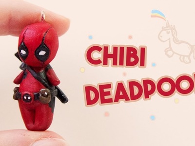 DIY - Chibi Deadpool miniature figure (poylmer clay tutorial)