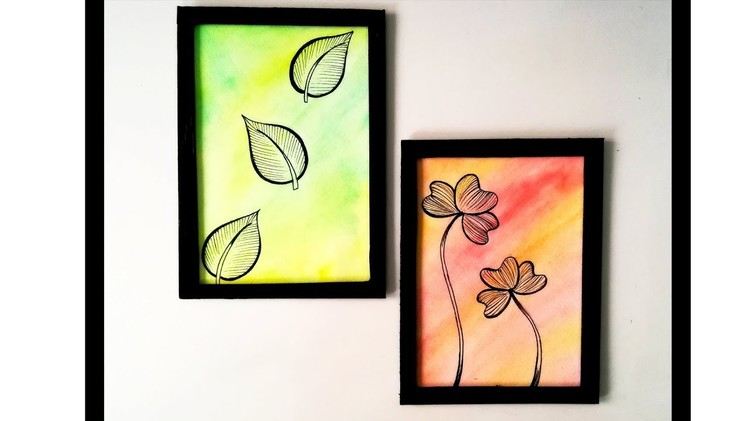 DIY : Classy ROOM DECOR. Kid's SUMMER PROJECT Ideas | Wall Decor \ Water Color Backgrounds
