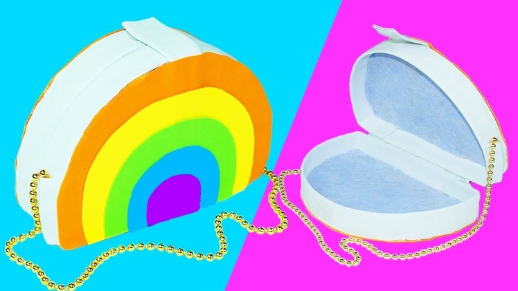 DIY CRAFTS | How to make bag rainbow | DIY bag making TUTORIAL | DIY PURSE CLUTCH WALLET | Julia DIY