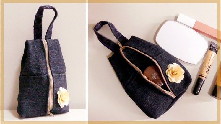 DIY Denim Pouch: Simple & Easy Pouch Out of Old Jeans