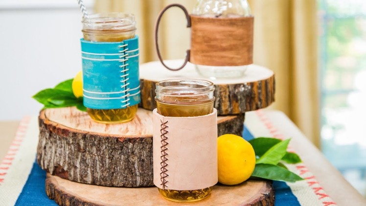 DIY Leather Mason Jar Sleeves - Home & Family