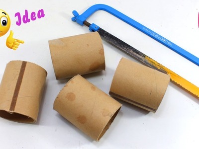DIY Paper ROLL Craft Idea | Waste Material Craft | Toilet Paper Organizer