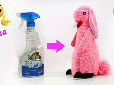DIY Spray Bottle Craft. Amazing way to reuse Plastic Bottle. Toy Rabbit Craft