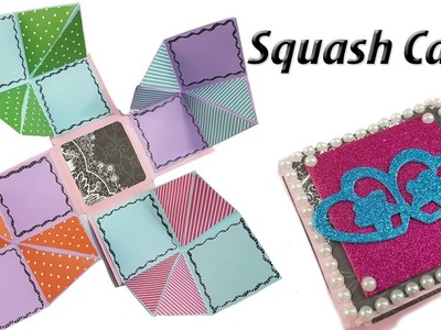 DIY Squash Card Tutorial | How to Make Squash Card for Scrapbook | JK Arts 1373