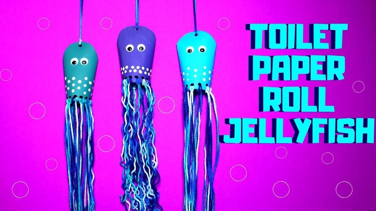 Easy Paper Roll Jellyfish | Pre-school Craft Ideas