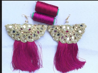 How To Make Beautiful Silk Thread Tassel Earring At Home | DIY | Jewelry Making | art & craft studio