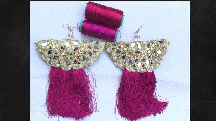 How To Make Beautiful Silk Thread Tassel Earring At Home | DIY | Jewelry Making | art & craft studio