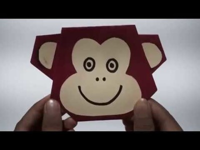 How to make cute paper MONKEY !!! (Shreya Craft Studio)