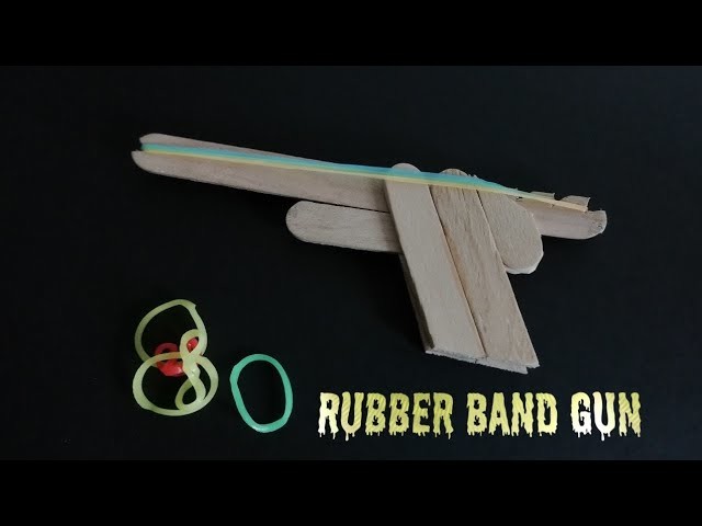 How To Make Rubber band GUN X2 (tutorial) | DIY Homemade weapon