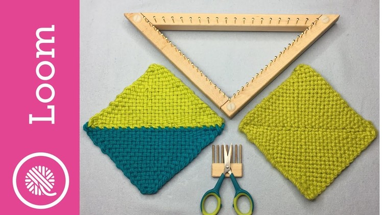 How to Weave and Join Triangles on a Loom (Right Handed)