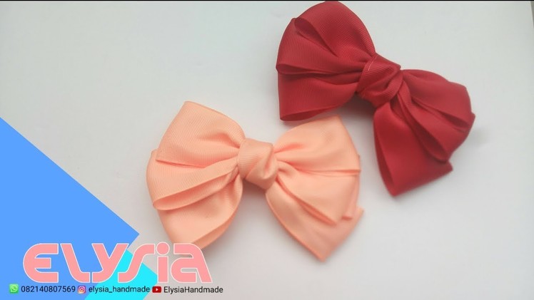 Laço Borboleta Basic ???? #Ribbon Bow ???? DIY by Elysia Handmade