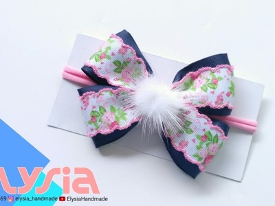 Laço Shabby Simple ???? #Ribbon Bow ???? DIY by Elysia Handmade