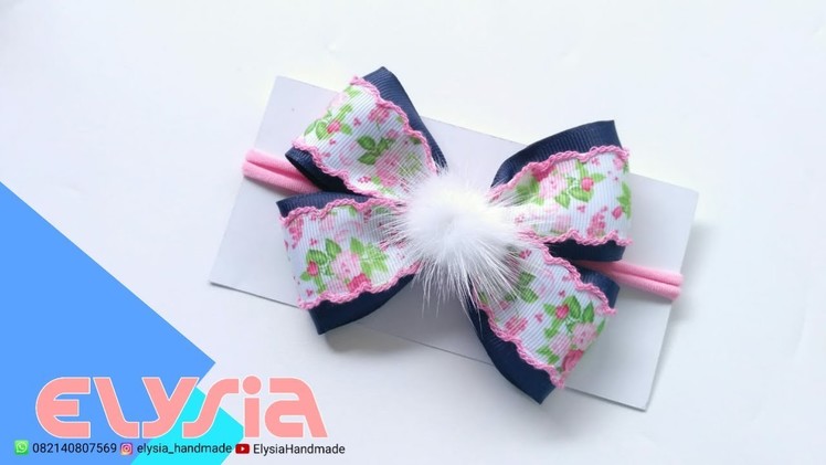 Laço Shabby Simple ???? #Ribbon Bow ???? DIY by Elysia Handmade