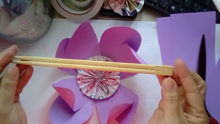 Paper Flower "Curl Tool" Hack and DIY Flower Tutorial