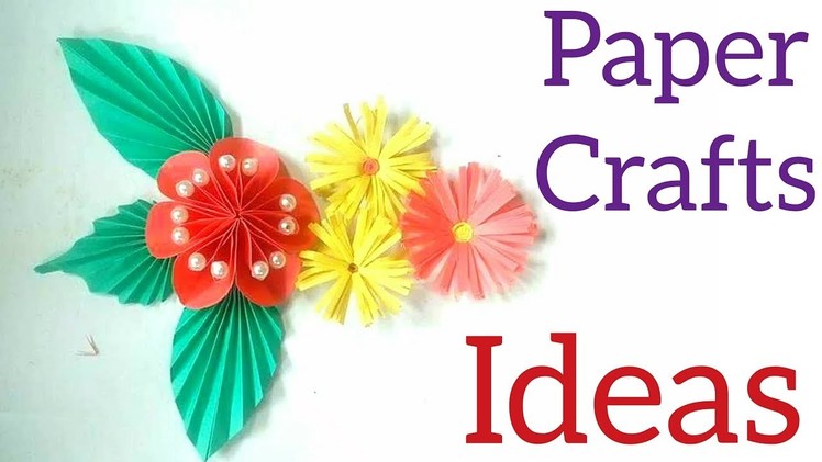 Paper Flower Wall Decoration Tutorial→Crafts Paper DIY and Heart Ideas At Home→Make Your Room Decor