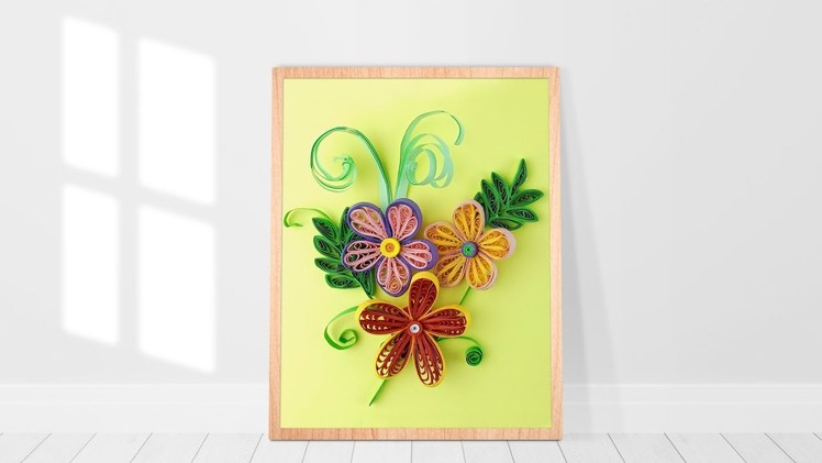 Paper Quilling Flower - DIY Quilling Art
