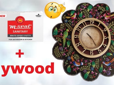 Wall Clock Decoration with M-Seal | M-Seal Craft DIY | Art n Creations