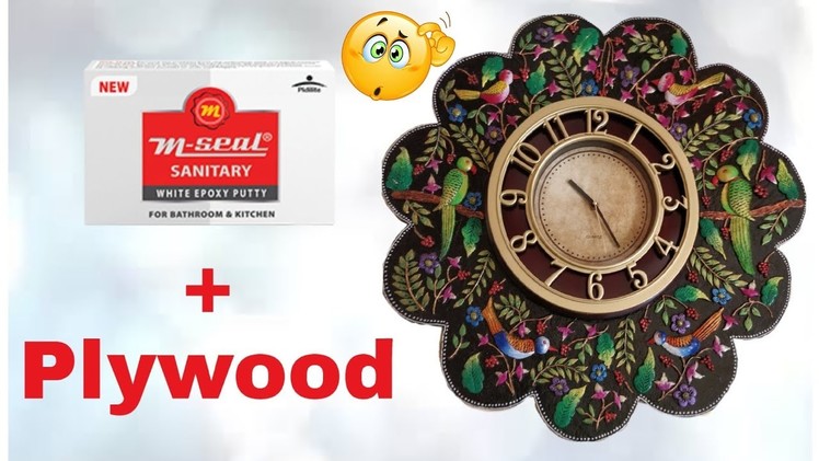 Wall Clock Decoration with M-Seal | M-Seal Craft DIY | Art n Creations