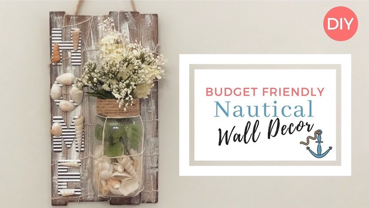 Wall Decor DIY | Nautical Styled DIY ⚓️ | Budget Friendly | Collab w. Joannehopes | Ashleigh Lauren