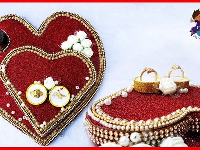 Wedding Ring Tray || Engagement Ring Tray Decoration || Wedding Items || kruthi DIY craft ideas
