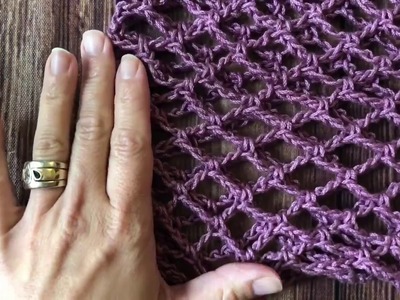 Arch Mesh Crochet Cowl