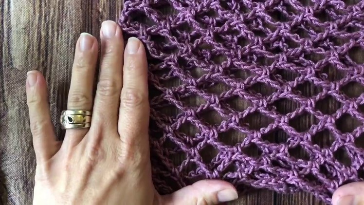Arch Mesh Crochet Cowl