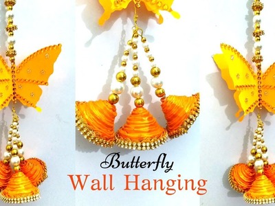 Beautiful Butterfly Wall Hanging Craft Decoration ideas | DIY wall decor | Wall Hanging Using Paper!