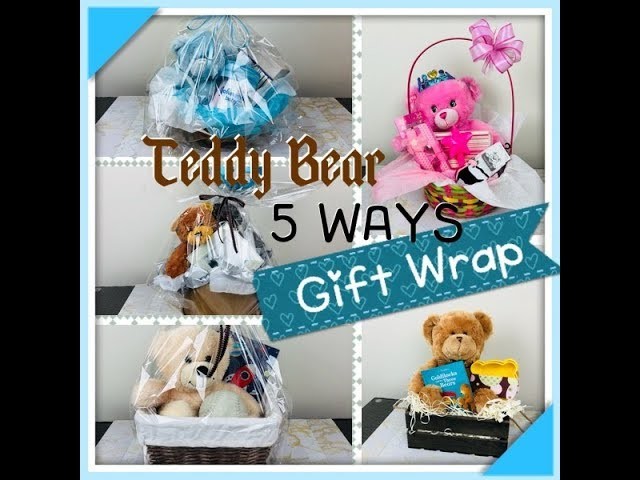 diy-5-amazing-ways-to-wrap-teddy-bears-tutorial