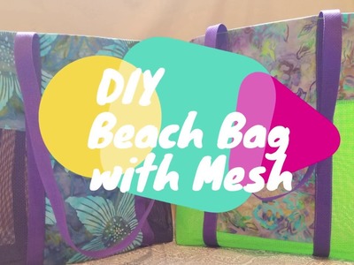 DIY Beach Tote Sewing Tutorial with French Seam Mesh
