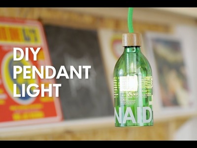 DIY Bottle Pendant Light - Lemonaid Upcycling Tutorial Hack