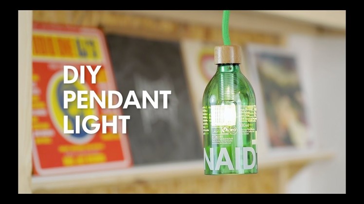 DIY Bottle Pendant Light - Lemonaid Upcycling Tutorial Hack