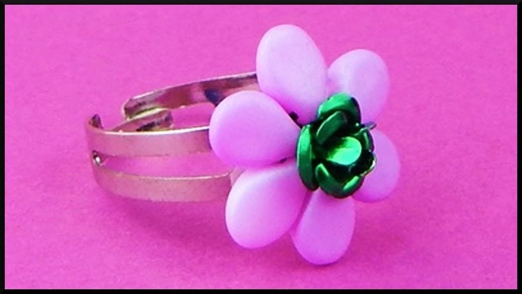DIY | Cute and Easy Beaded Flower Pip Beads Ring | Jewelry | Blumen Perlen Ring | Schmuck