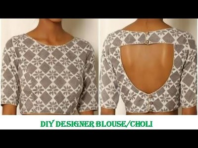 DIY Designer BLOUSE.CHOLI cutting and Stitching full tutorial